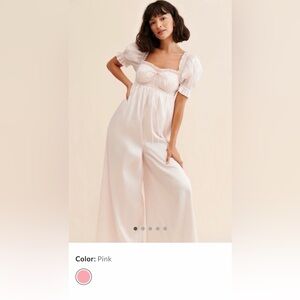 Selkie Seashell wide leg jumpsuit - perfect for bridal event or valentines!